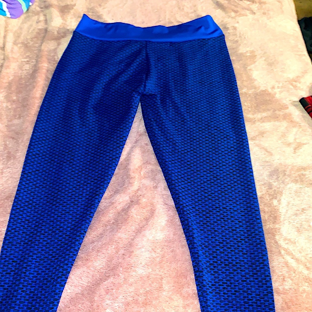 Scrunchy butt leggings, dark blue,comfy